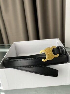Celine Black Leather Belt 95cm - With Original Box
